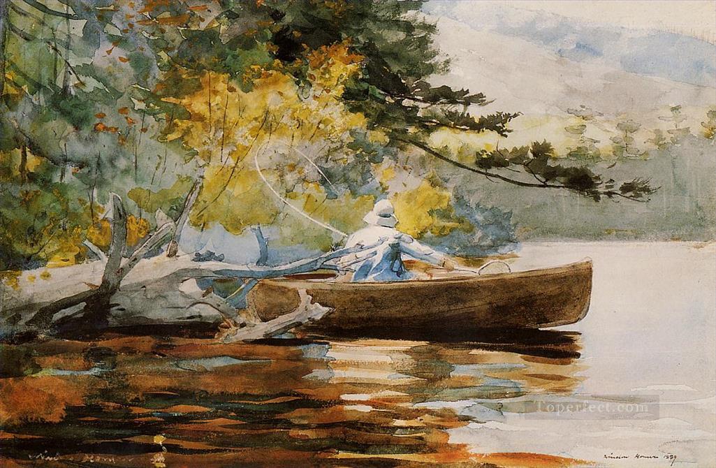 A Good One Winslow Homer watercolor Oil Paintings